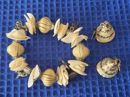Schmuckset Armband und Ohrringe Muschelschmuck
