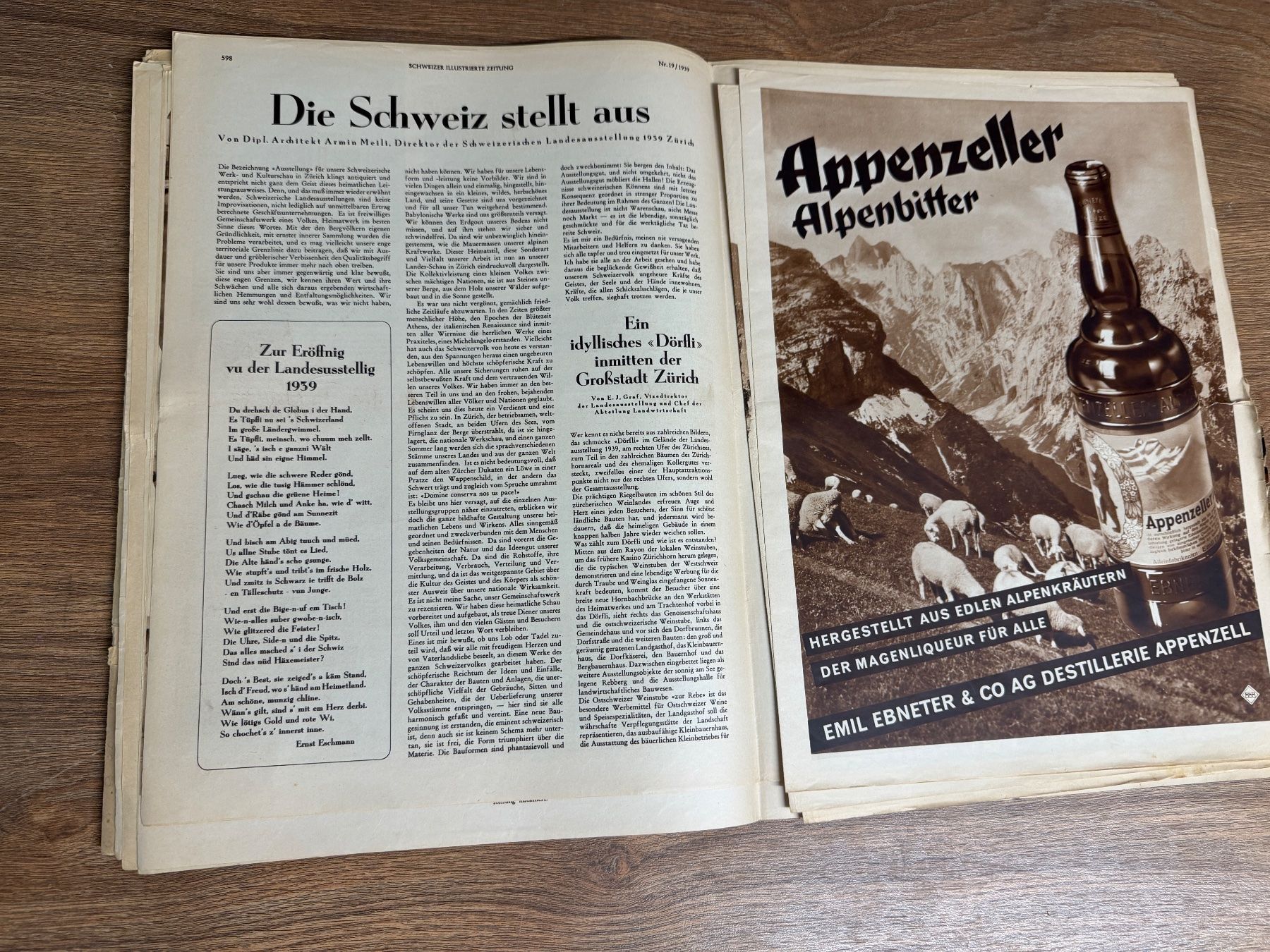 Riviste & Magazine: Schweizer Illustrierte Zeitung, Sondernummer, 1939 – Usato da Nussbaumen AG venduto da olitech5415 3