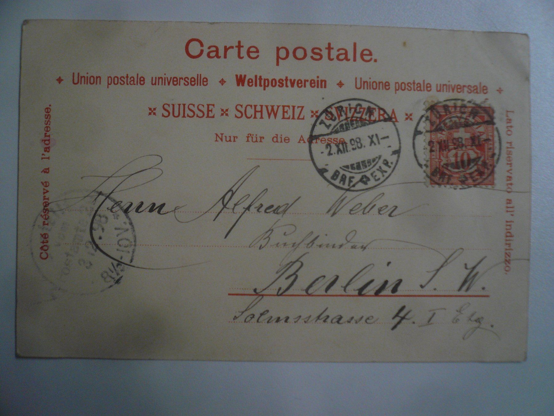 Cartoline postali: farbigeLithoAK  ST. MORITZ,  STahlBad – Usato da Oberhofen am Thunersee venduto da luuping99 1