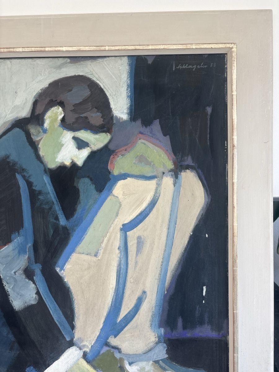 Gemälde: Ölgemälde "Junge" von Schlageter, 1953 – Gebraucht aus Sommeri von Plutus09 5