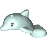 LEGO 49579pb01 Light Aqua Dolphin Baby, Friends, Jumping