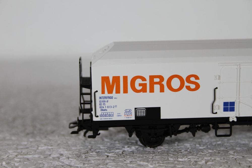 Roco 2106 H0 FS Tren Italia Kühlwagen Migros Gealtert o. OVP (Gebraucht