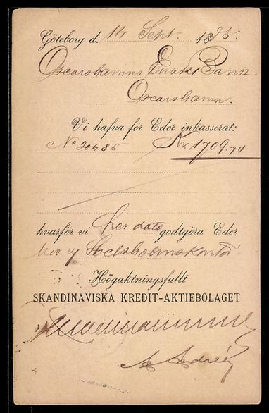 Cancelleria postale: Vorläufer-AK Göteborg, 1885, Skandinav – Usato da Berlin venduto da bartko-reher