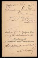 Vorläufer-AK Göteborg, 1885, Skandinav