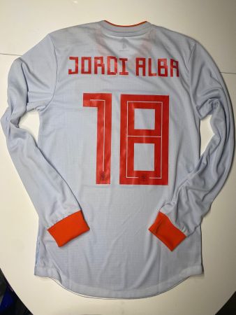 SPANIEN Nationalteam #18 Jordi Alba Match Trikot