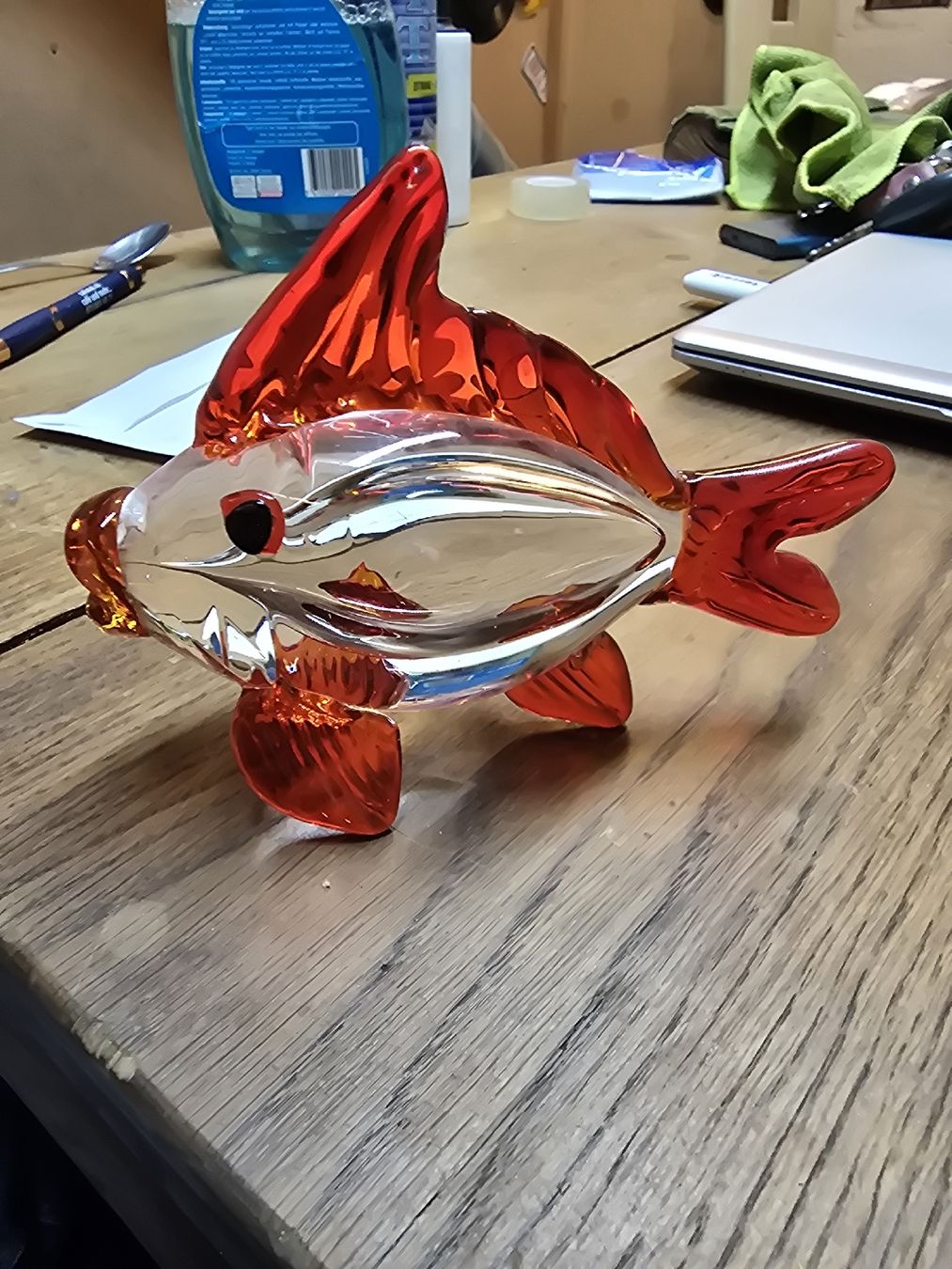 Murano Statuette: Roter Murano Glasfisch (Q) – Usato da Rorschach venduto da TimelessTrading 1