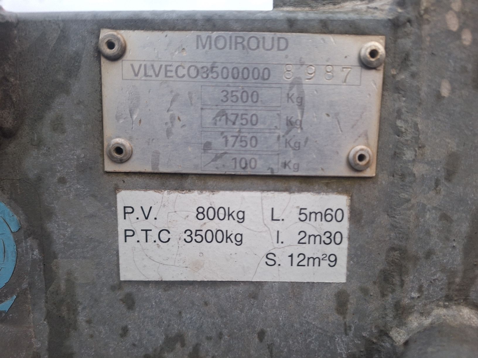 Rimorchi: Moiroud Anhänger 3,5t – Usato da Gysenstein venduto da adrian177 5