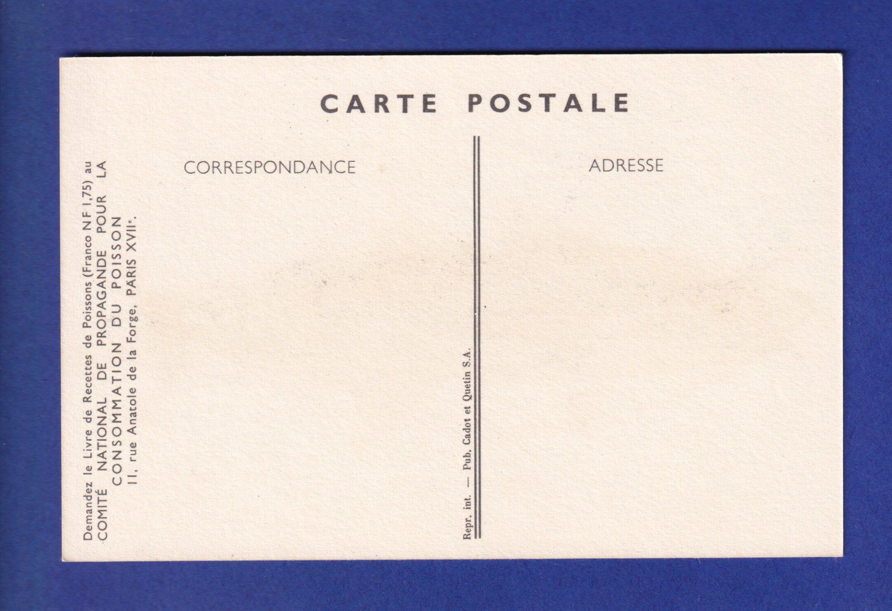 Cartoline postali: Poisson - MAQUEREAU – Usato da Pully venduto da nicecards-shop 1