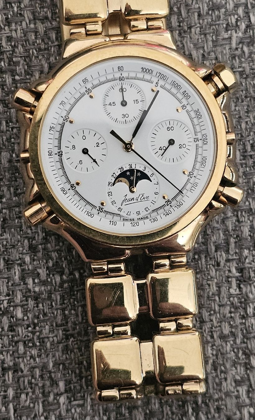 Orologi: Jean d'Eve Moon Chrono RARE – Usato da Genève venduto da Fresko01 1
