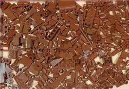 LEGO 300 Verschiedene Braune Teile -F19