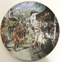 Porzellanfabrik Langenthal Sammelteller "700 Jahre Schweiz"