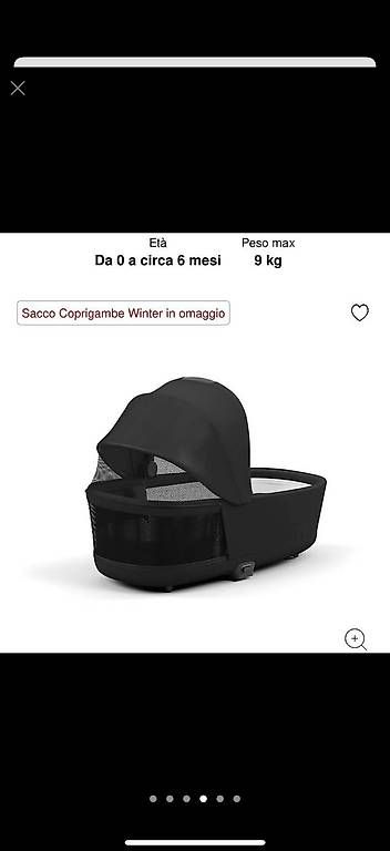 Carrozzine: Navicella Mios black  – Usato da Sorengo venduto da mar_2hyv 2