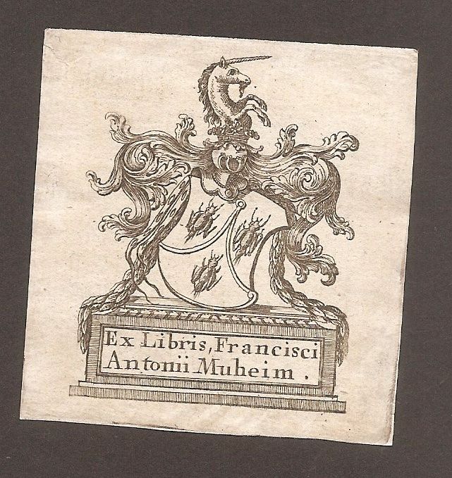 Ex-libris héraldique MUHEIM, Franciscus Antonius (1765-1830) | Kaufen ...