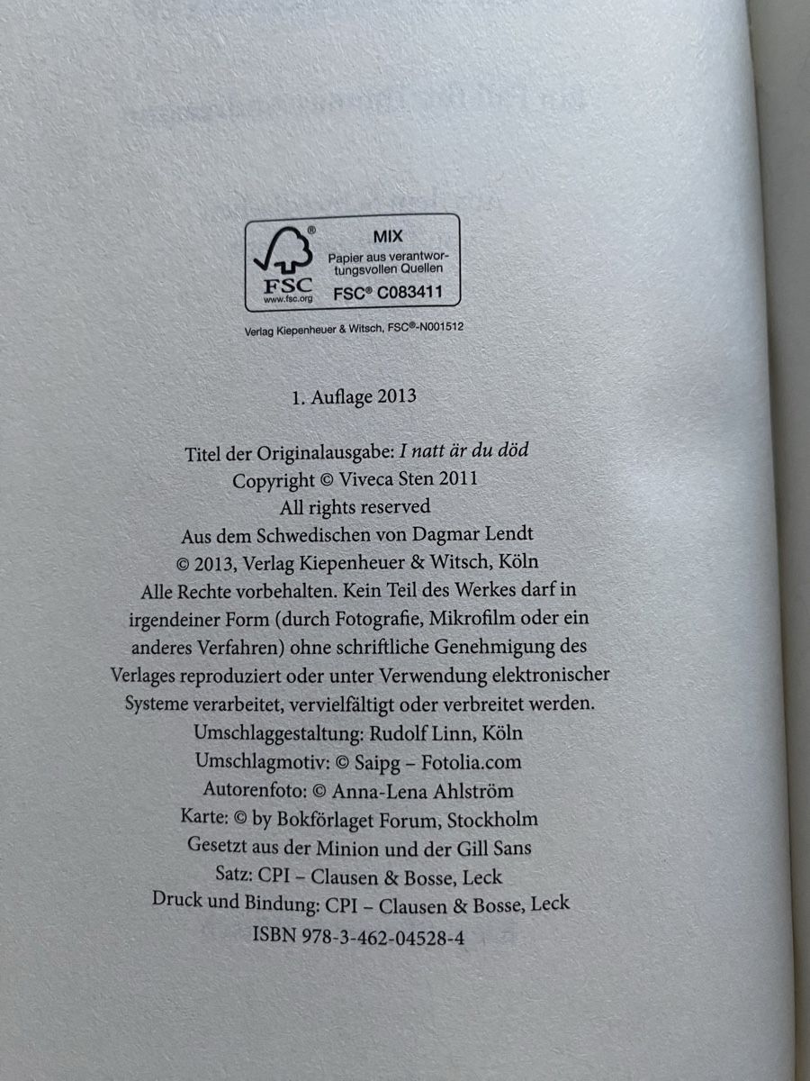 Livres: Mörderische Schärennächte - Viveca Sten – D'occasion à Schwarzenburg par Michellu 6