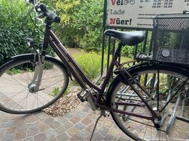 Cresta Damenvelo lila mit Korb gebraucht guter Zustand