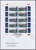 2008, Nr.1288 (Rheinbrücke) Zierbogen auf sauberem FDC.