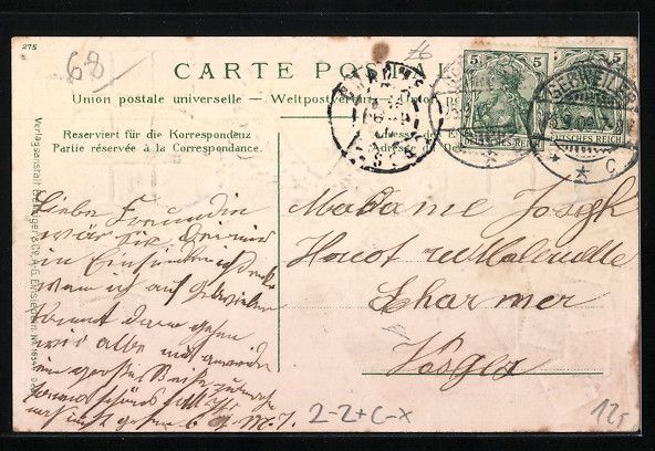 Cartes postales: Einsiedeln, Totalansicht, Wappen der sch – D'occasion à Berlin par bartko-reher 1