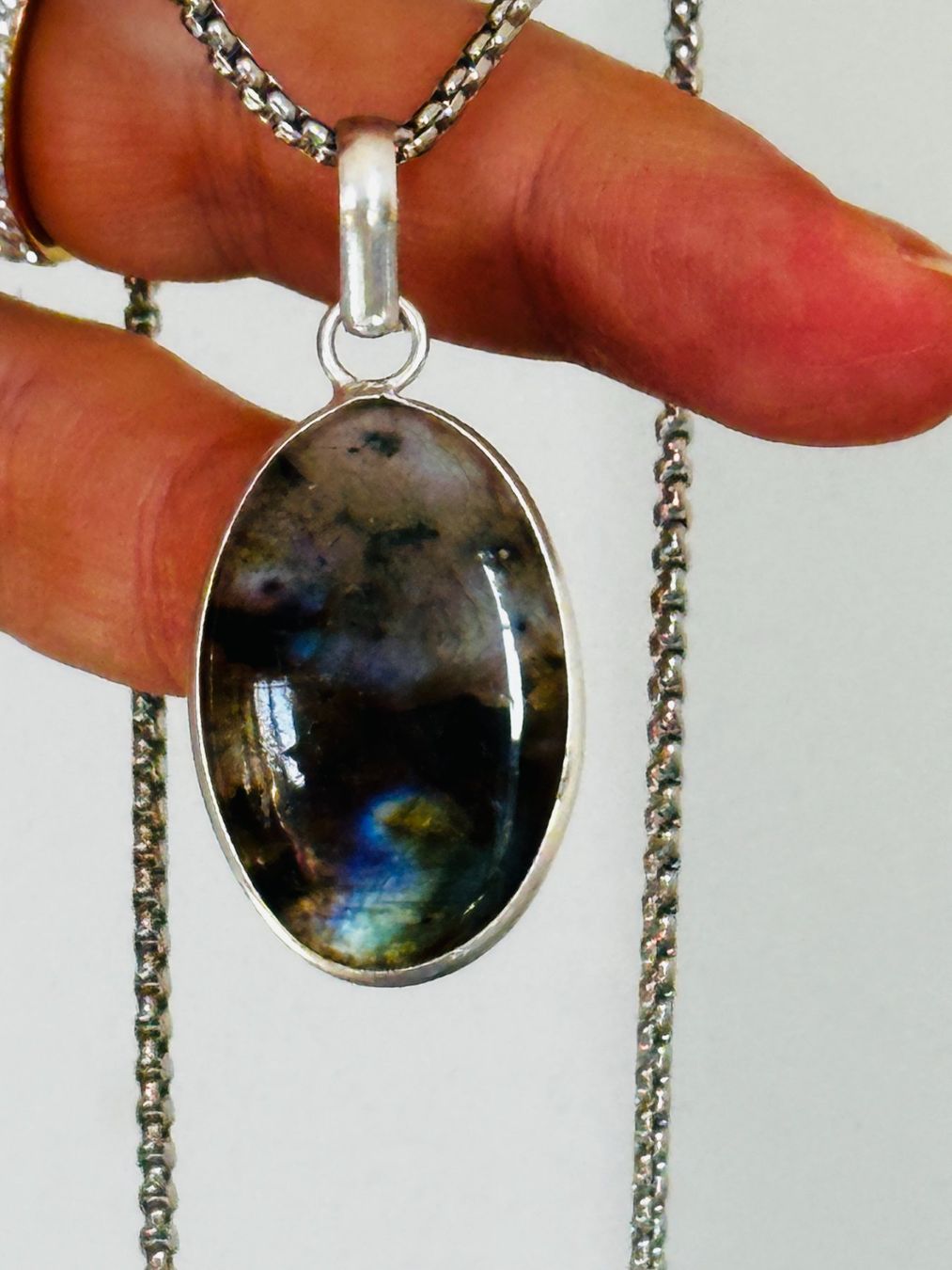 Catenine: Labradorite necklace – Nuovo e nell'imballaggio originale da Genève venduto da AGBERG 9