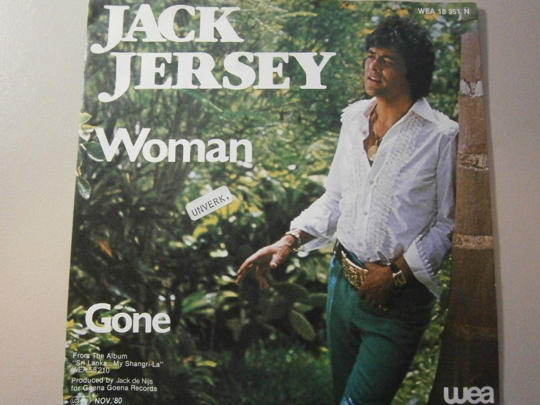Schallplatten: Vinyl-Single Jack Jersey - Woman – Gebraucht aus Langenthal von Modo39