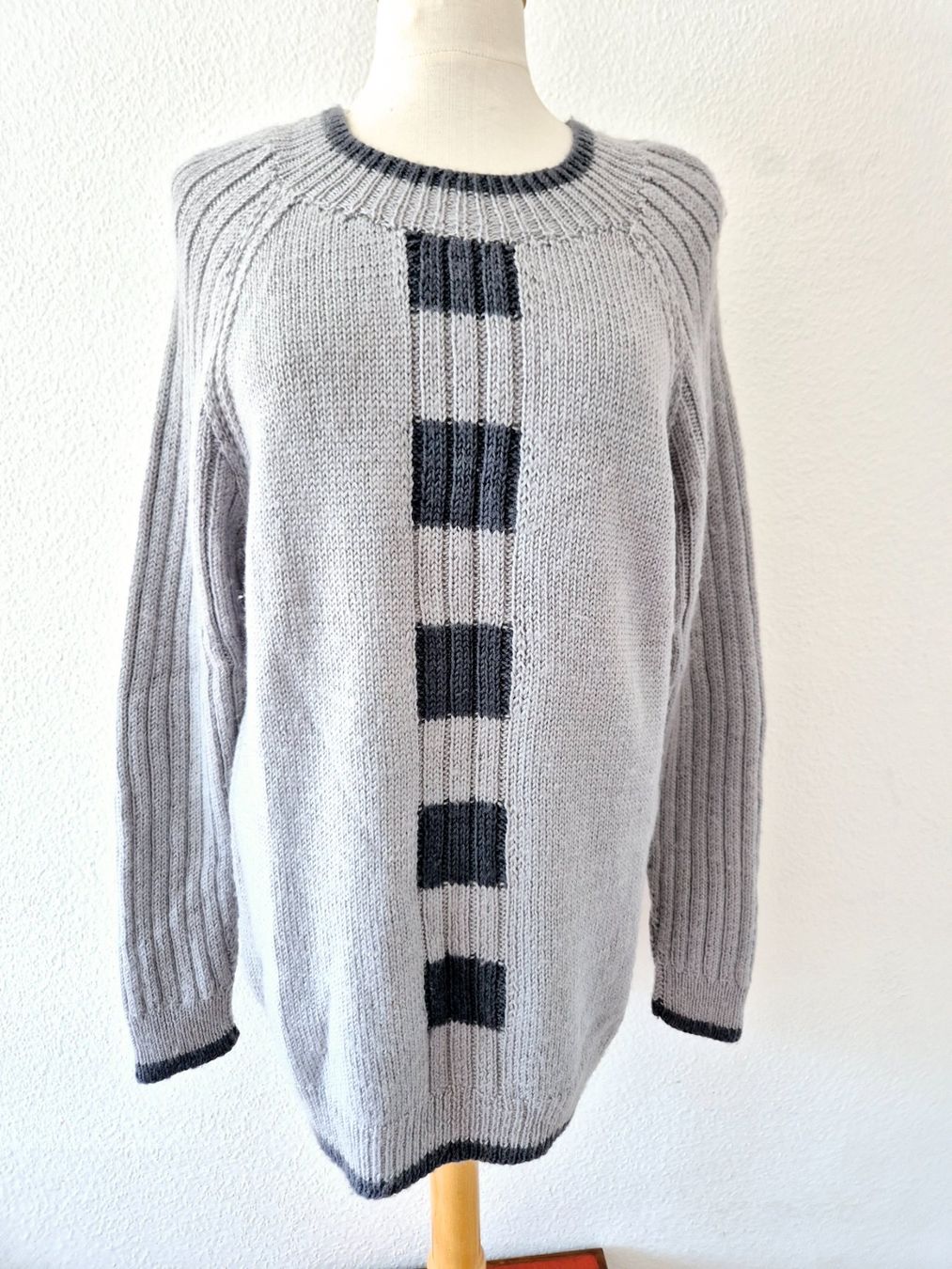 Maglioni & Felpe: PULLOVER STRICKWARE STRICKPULLI HANDMADE L 40 UNISEX UNIKAT – Usato da Elsau venduto da the-colorful-side 1