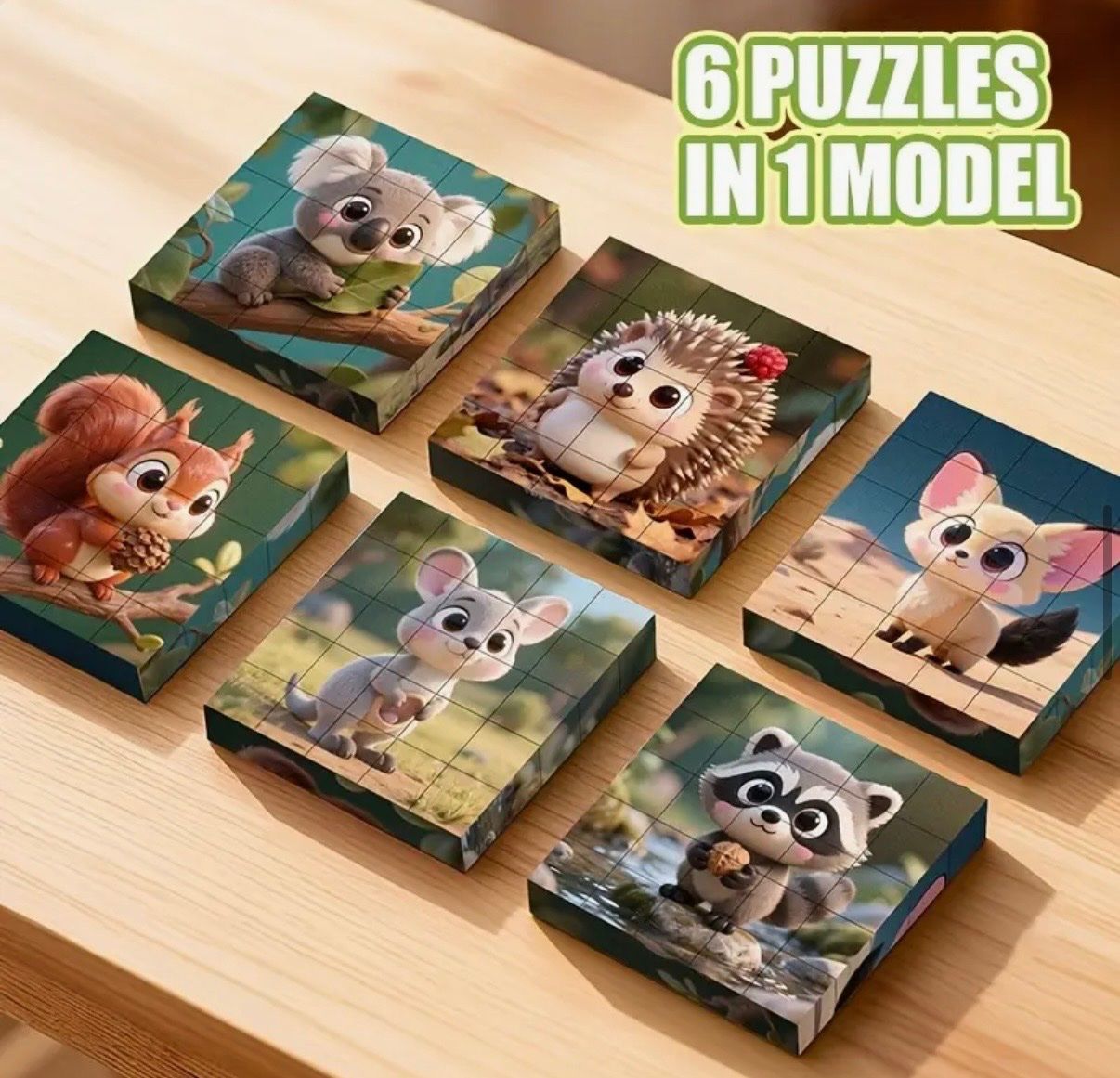 Puzzles: Puzzle-Magnetisch-Tiere- 6 Puzzles in einem Block-kognitiv – Neu und originalverpackt aus Teufenthal AG von MeineSchatztruhe 1