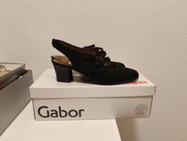 Gabor Slingpumps, schwarz, Grösse 37 - Neu!