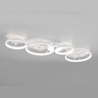 LED Deckenleuchte, 95 cm x 40 cm, Ringe