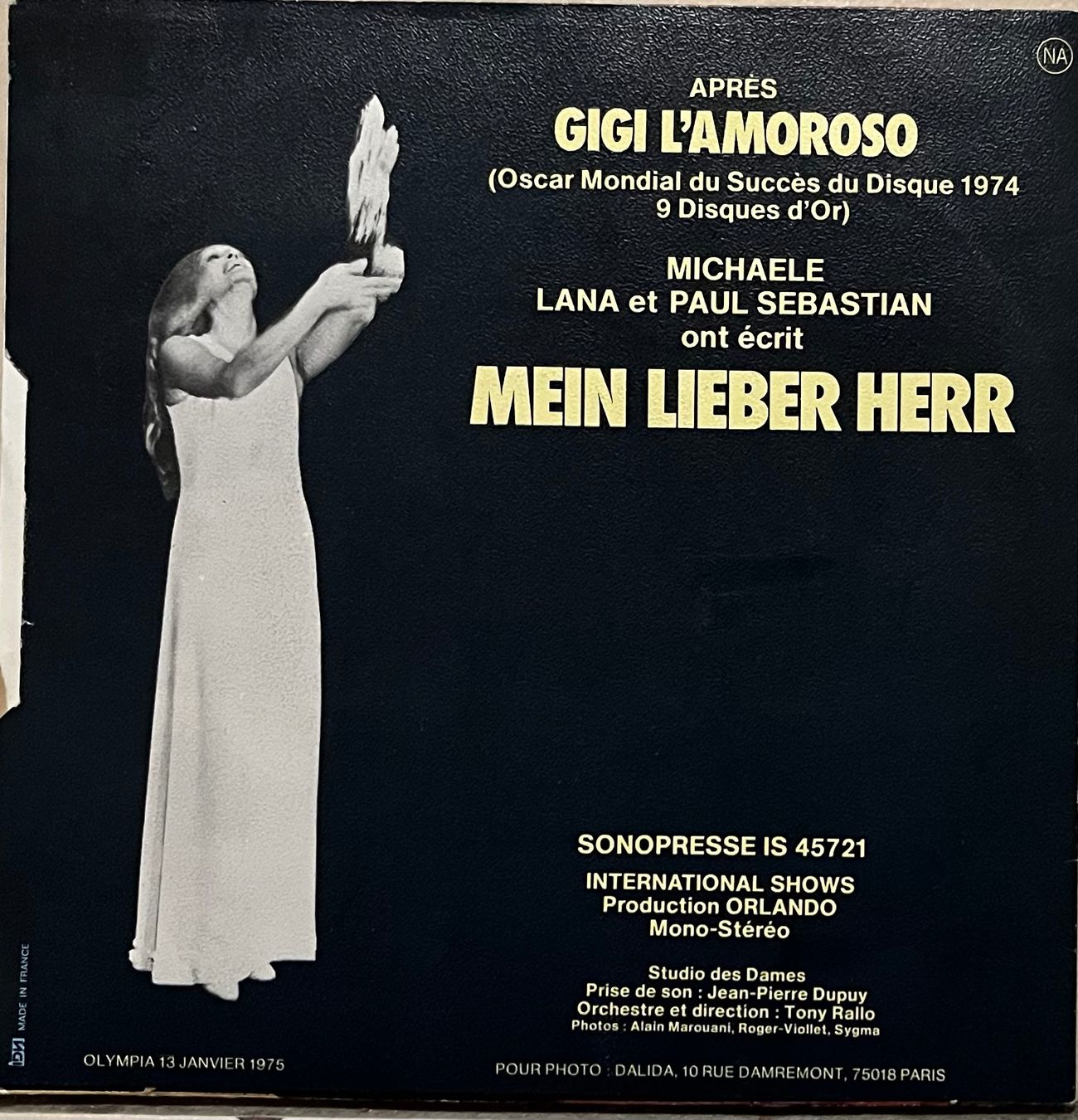 Schallplatten: DALIDA - MEIN LIEBER HERR – Gebraucht aus Bussigny von vinyl-pas-cher 1