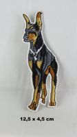 DOBERMANN - Aufnäher - Aufbügler - Stickerei - 12,5x4,5cm