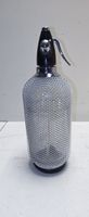 Sodasiphon, Glas mit Metallnetz, Vintage (nov860)