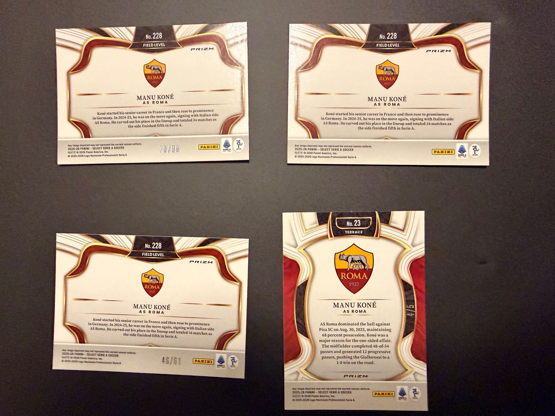 Panini Carte collezionabili: Panini Select serie a Manu Koné set /5 – Nuovo (secondo la descrizione) da Ueberstorf venduto da dan_mms9 6