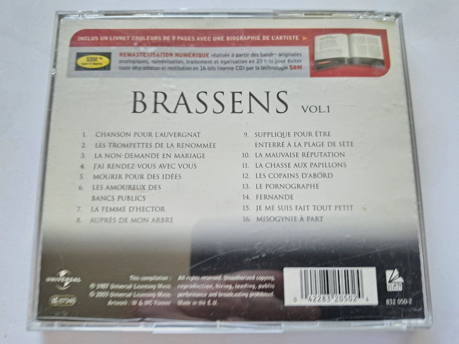 CD: Cd Brassens - Master série - Volume 1 – Usato da Pully venduto da bro_n52j 1