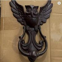 Türklopfer Eule aus Gusseisen - Heurtoir de porte hibou