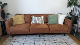 Brown sofa 3 seater