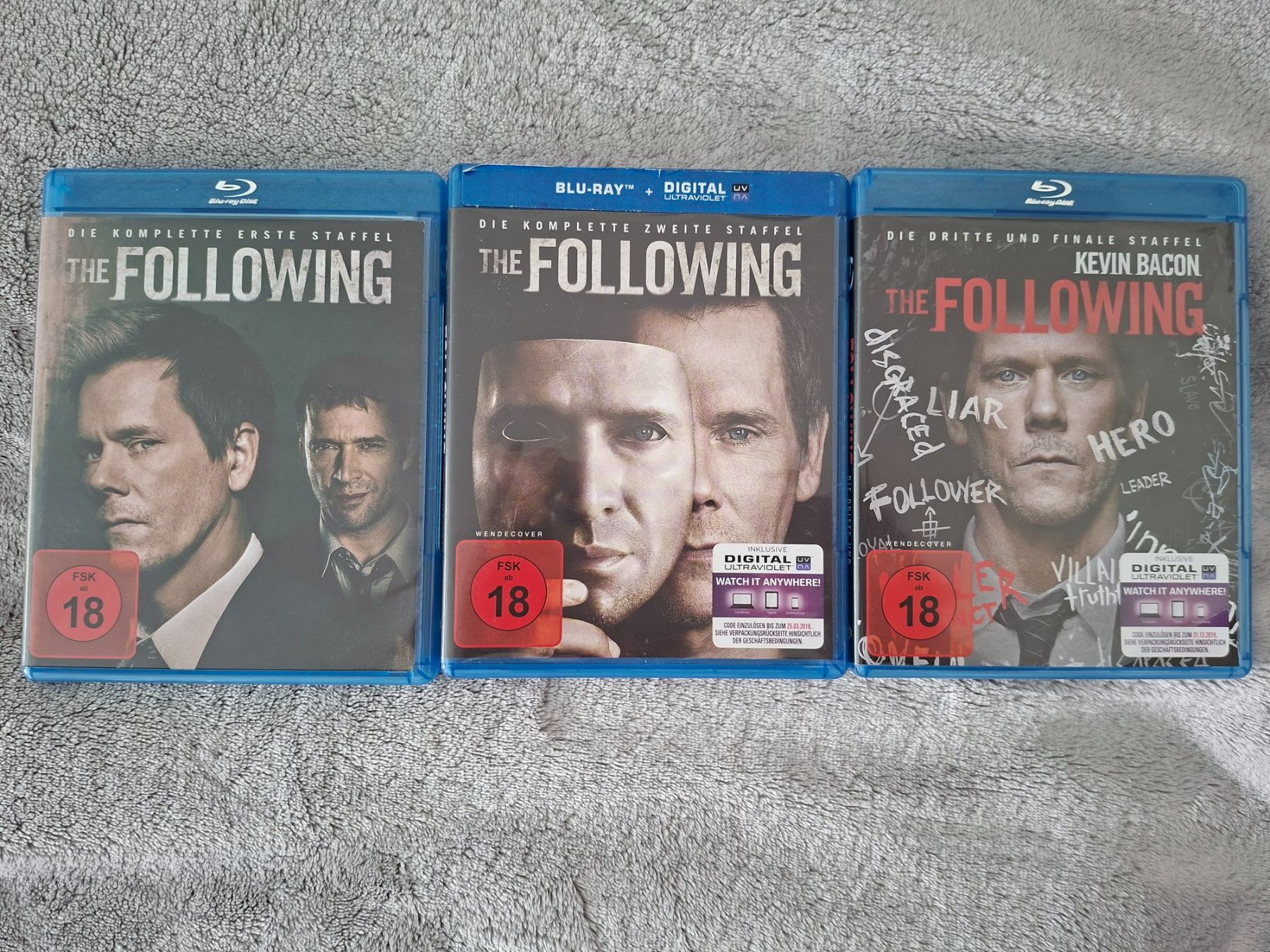 Tutti i DVDs: THE FOLLOWING 1 - 3 Uncut BLURAY – Usato da Aesch BL venduto da Burschi59