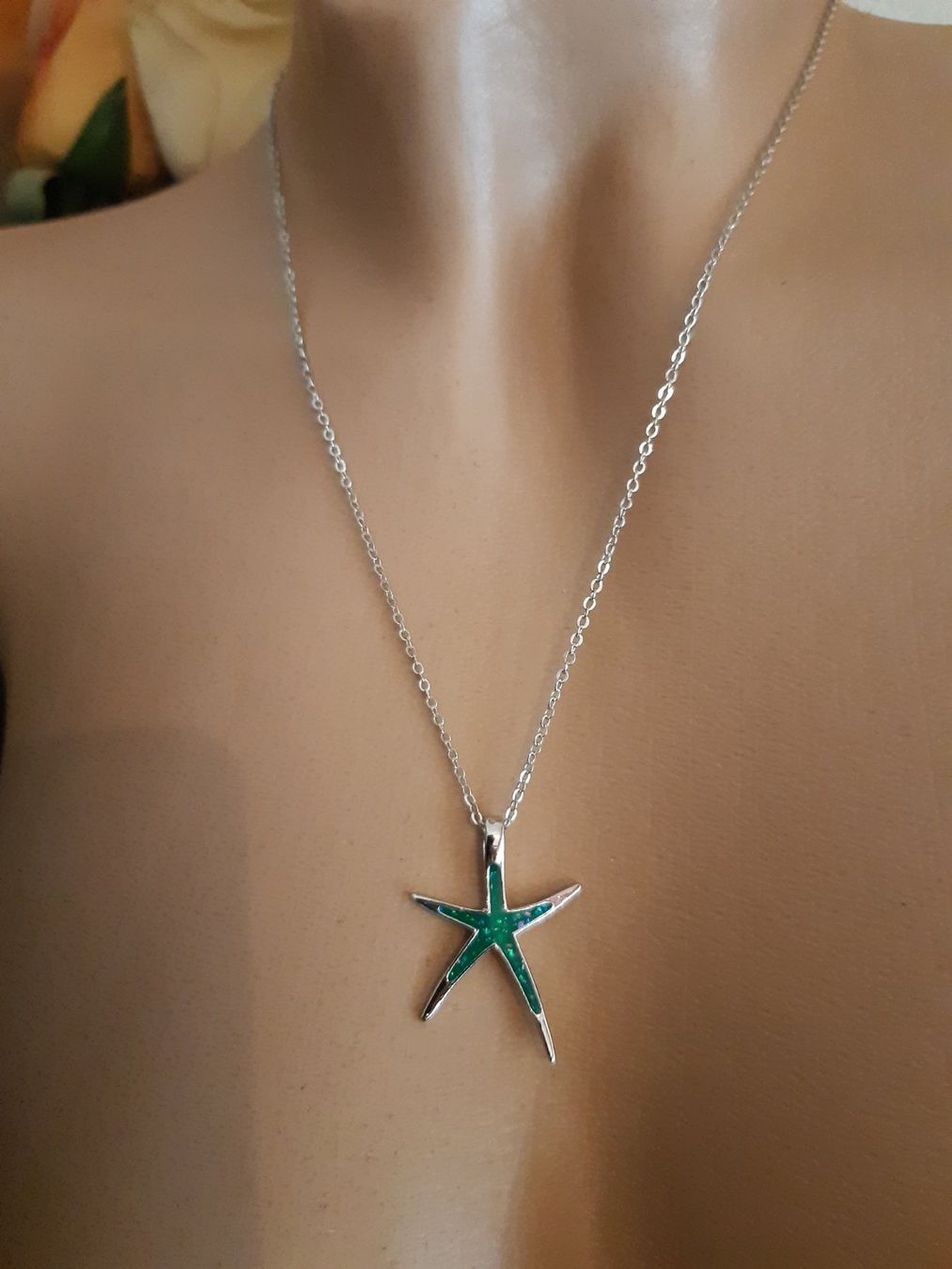 Catenine: filligrane Kette mit Stern - grün – Nuovo e nell'imballaggio originale da Ibach venduto da chaemilochhobbygarte 1