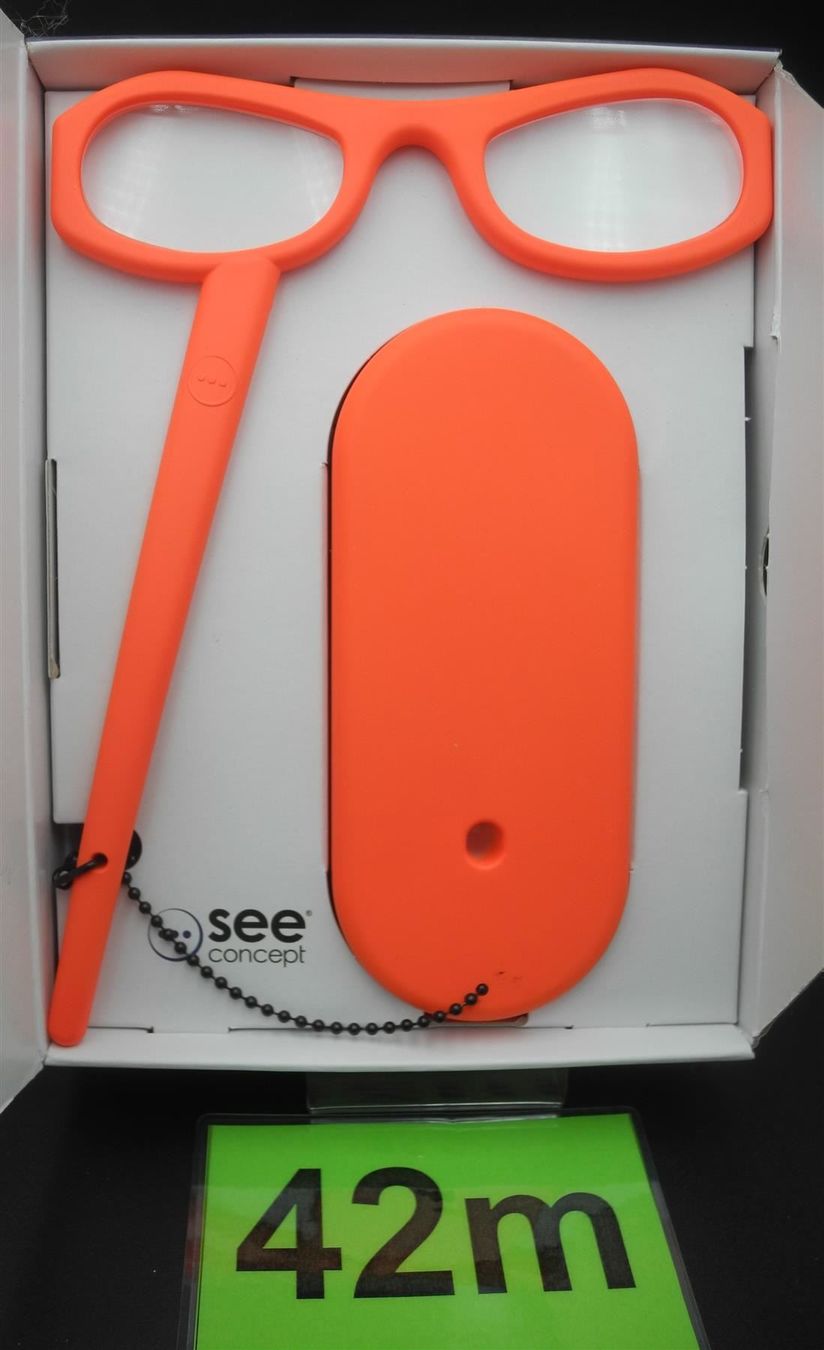 Occhiali & Lenti: Lesebrille"See Home", Orange-Fluo, Nr.42 – Nuovo e nell'imballaggio originale da Kottwil venduto da Crazyrolf 2