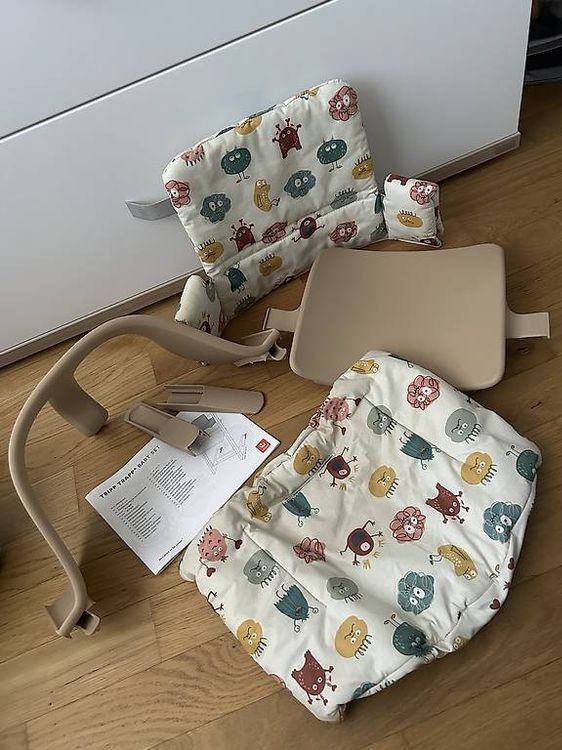 STOKKE STEPS Cuscino Per Baby Set – Colore Geometric Grey, Comfort E Design Per La Sedia STEPS