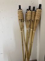 Bambusfackeln 5 Stück Länge 150 cm, NEU