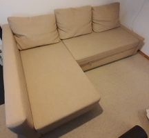 IKEA Schlafsofa mit Chaiselongue und Stauraum