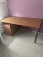 Schreibtisch mit Schubladen, 3 Schübe, Holzdekor, für Büro 5