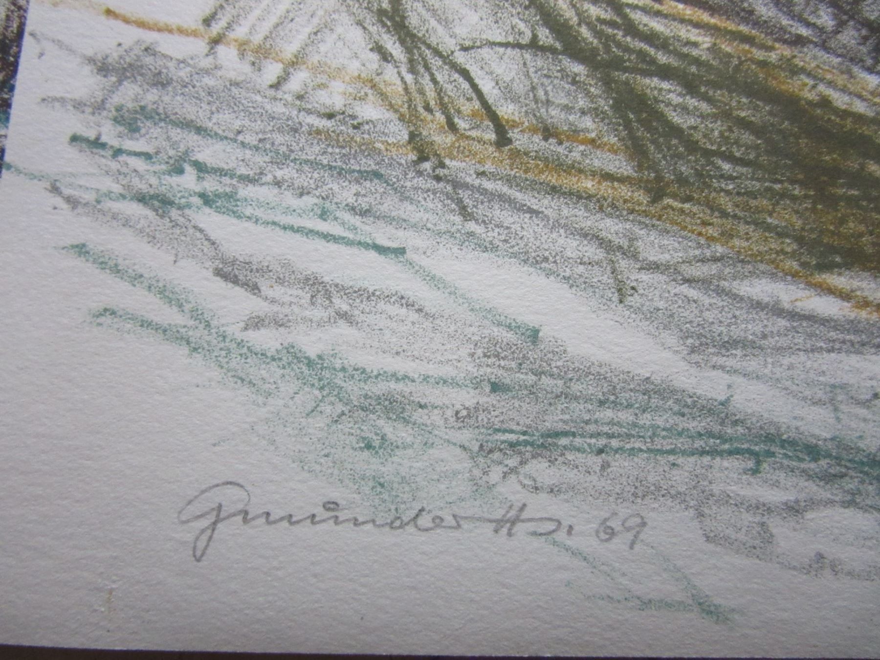 Grafica & Litografie: HANS GMÜNDER LITHOGRAPHIE SIGNIERT NUMMERIERT – Usato da Gersau venduto da grafik-kunst 1
