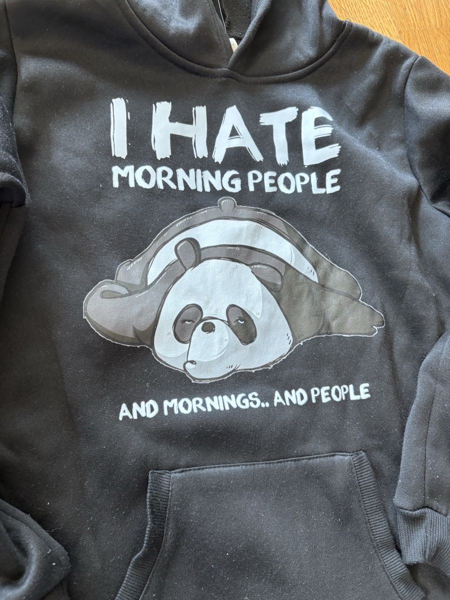 Pullover & Sweatshirts: 2 schwarze Hoodie Pullover Panda Print Gr. 150 – Gebraucht aus Beromünster von msklef 6