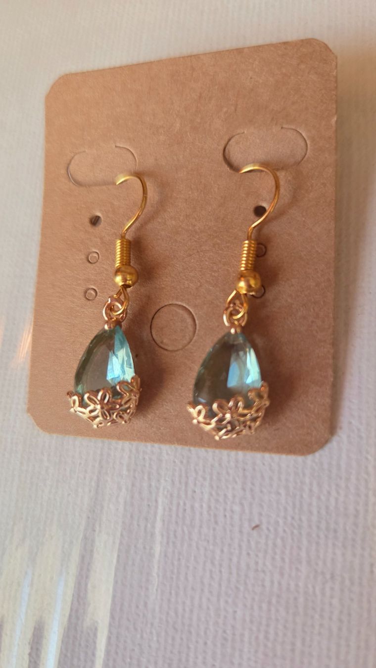 Orecchini pendenti & Orecchini a lobo: Ohrringe Modeschmuck Perlen Style Blau NEU – Nuovo (secondo la descrizione) da Weggis venduto da Leeclipse 2