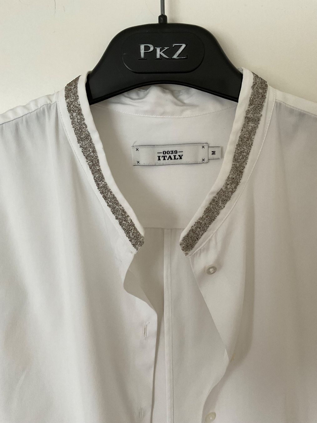 Camicette: 0039 ITALY Bluse Gr M weiss MIT Glitzern – Usato da Urdorf venduto da alda02 1