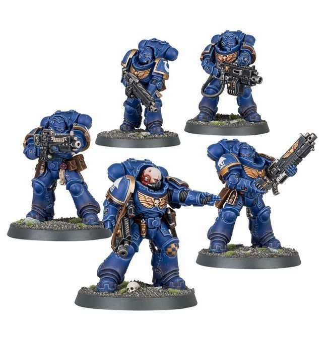 Kit di modellismo & Modellini statici: 5 Heavy Intercessors Warhammer 40.000 Space Marine – Nuovo (secondo la descrizione) da Zürich venduto da kitkis