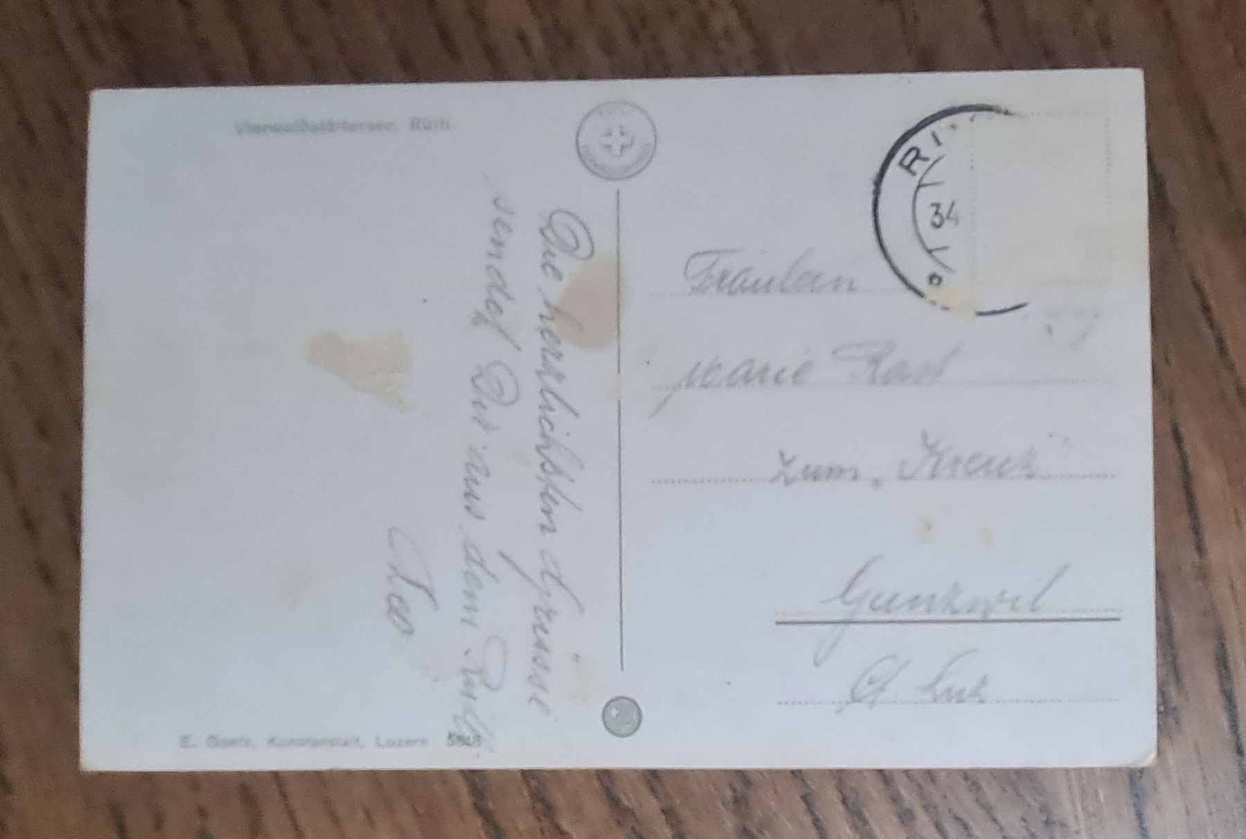 Cartoline postali: Rütli mit Rütlilied 1934 – Usato da Ebikon venduto da Donar50 1
