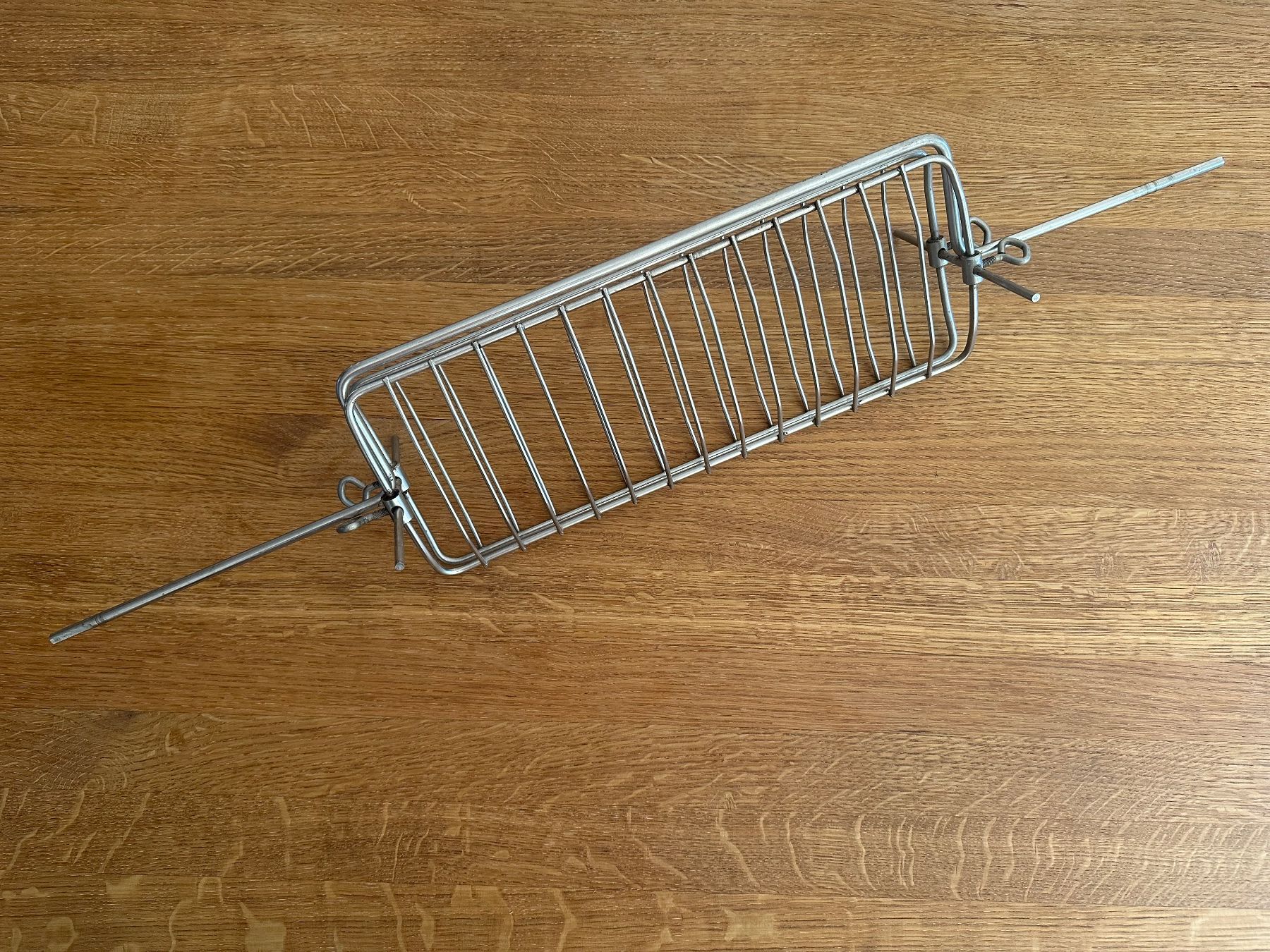 Griglie: BBQ-Fischwender, Edelstahl, mit Motoraufnahme – Usato da Kriens venduto da draussen-zu-hause