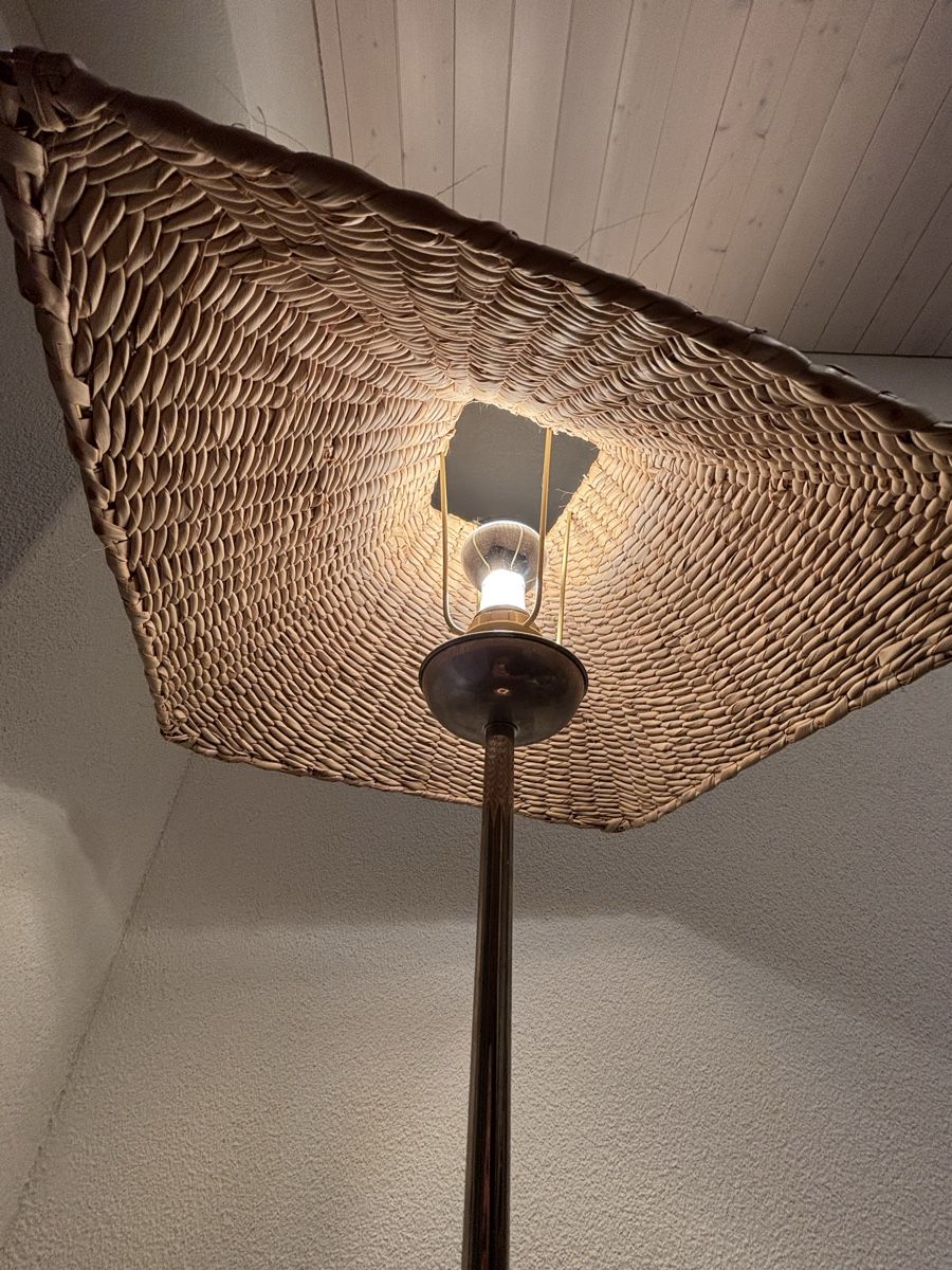 Lampade: Schöne Rattantischlampe  – Usato da Buochs venduto da Jiba01 2