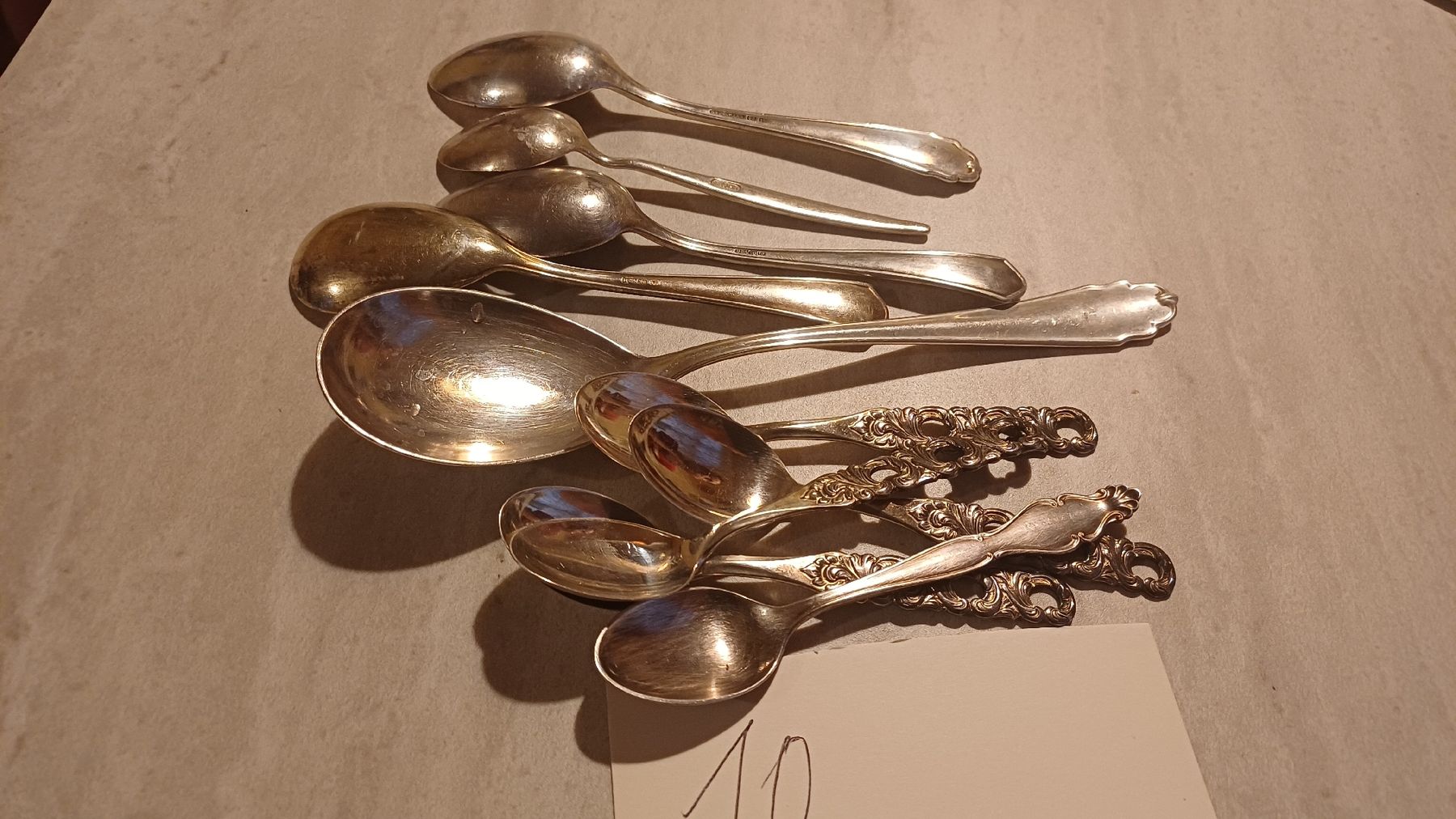 Cuillères: 10 verschiedene Löffel versilbert  – D'occasion à Flawil par Naphtali